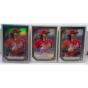 Topps Gallery Jonathan India Auto, Foil, Base Rookie Set Cincinnati Reds